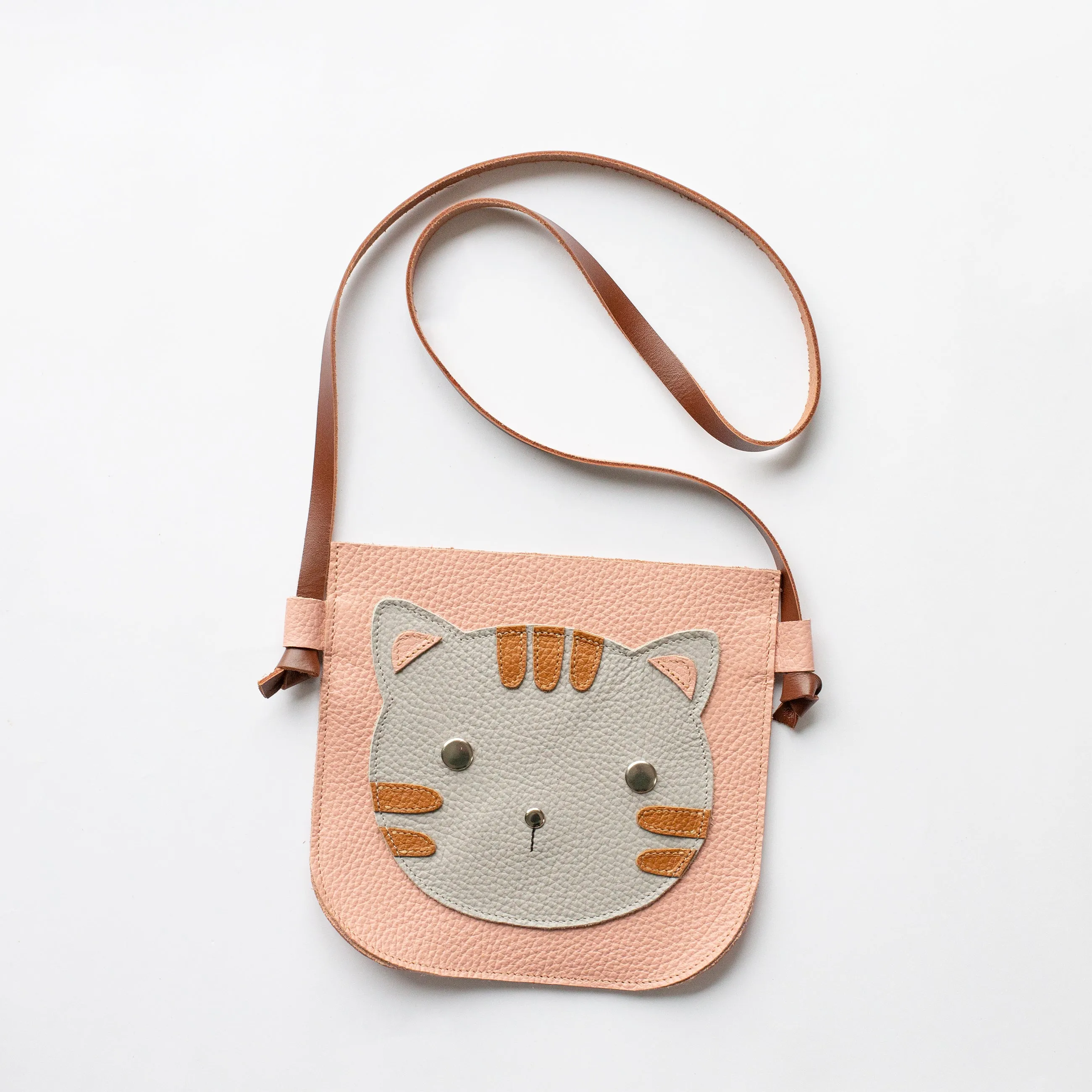 Cat Bag Personalized Leather Crossbody Kitten Purse