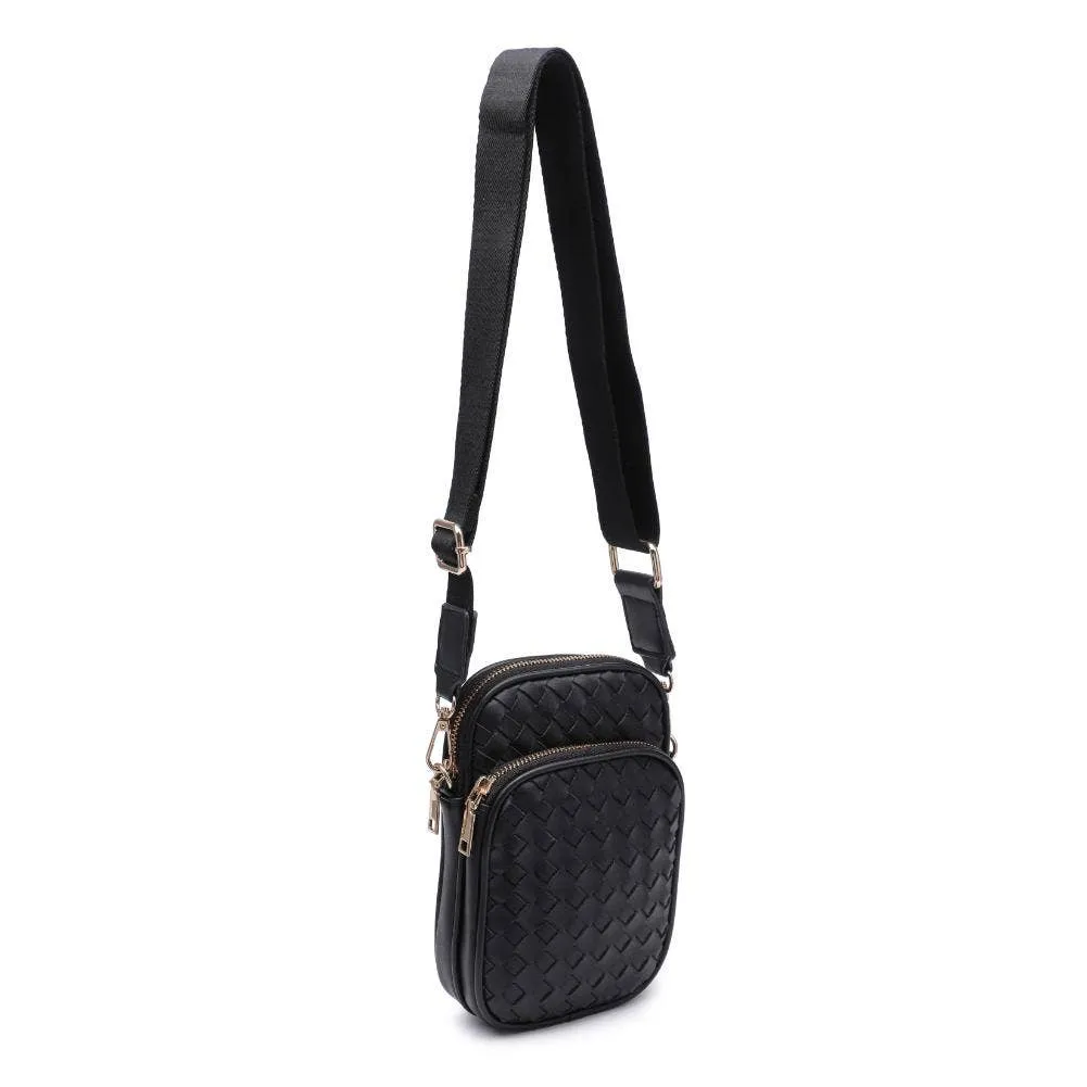 Celeste Woven Crossbody - Black