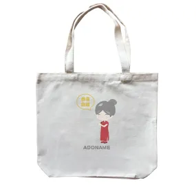 Chinese New Year Family Gong Xi Fai Cai Grandma Addname Canvas Bag