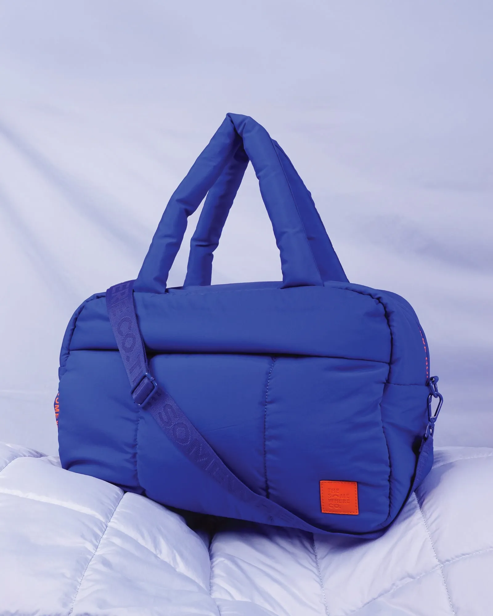 Cobalt Marshmallow Duffle Bag