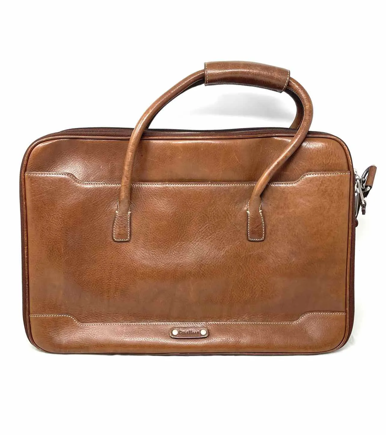 Cole Haan Brown Leather Luggage Messenger Bag