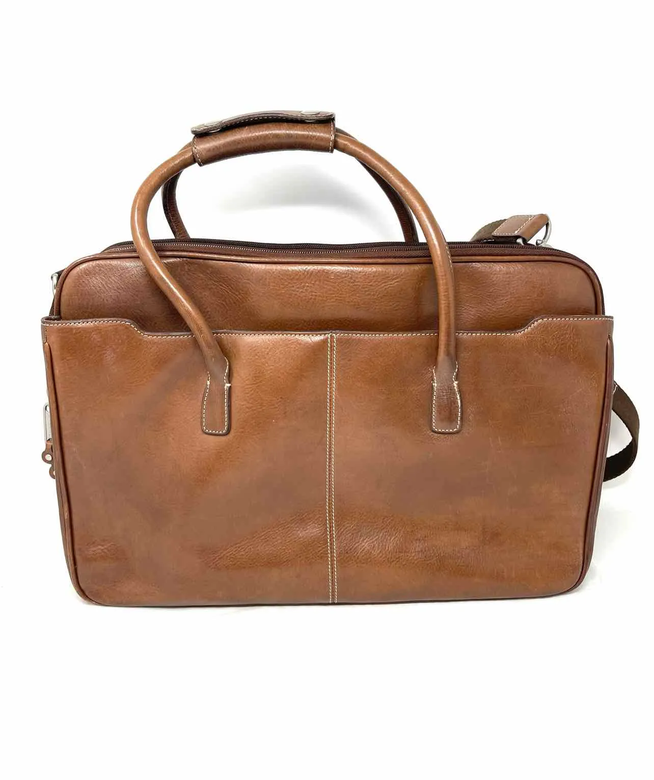 Cole Haan Brown Leather Luggage Messenger Bag