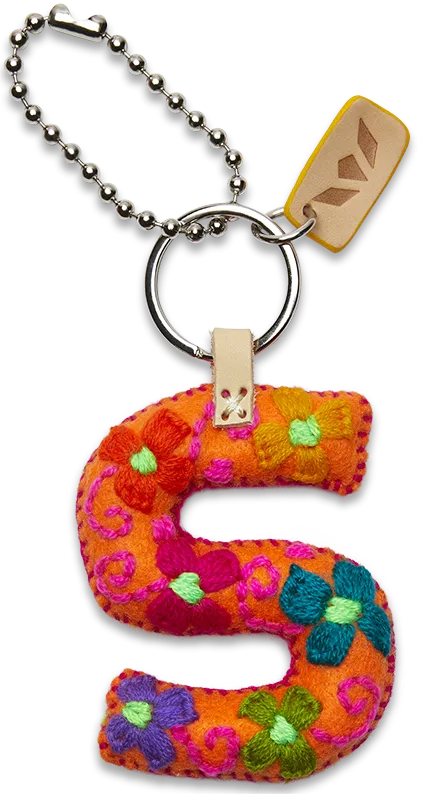 Consuela | Orange Felt Letter Charms