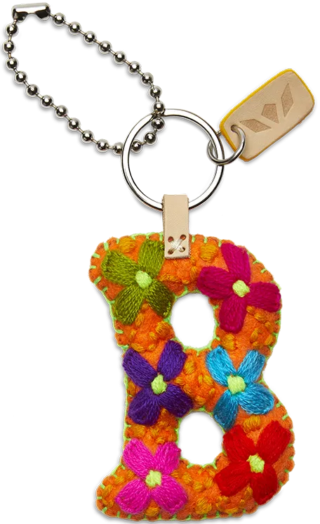 Consuela | Orange Felt Letter Charms