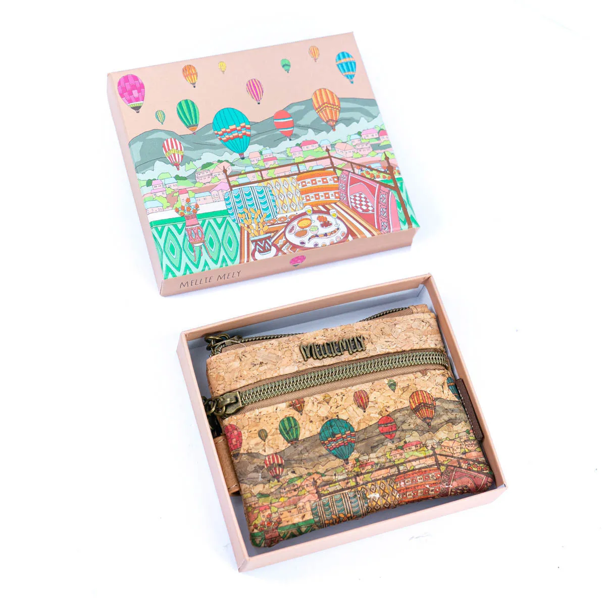 Cork Coin Purse with City Landmark Designs  BAGF-096