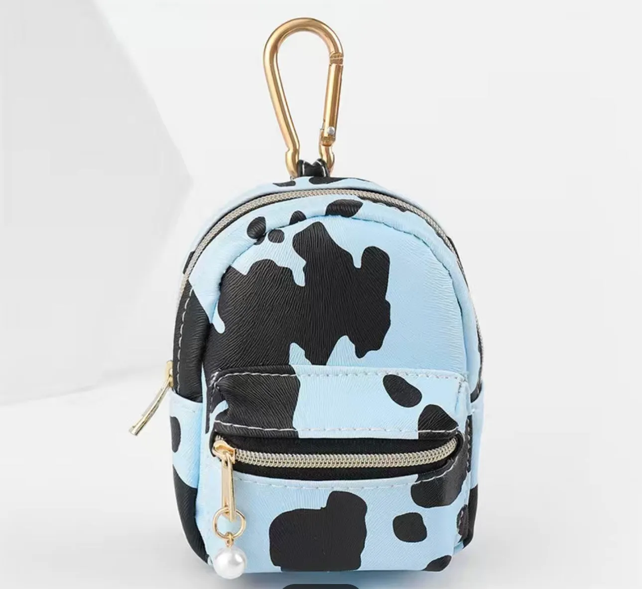 cow print change purse