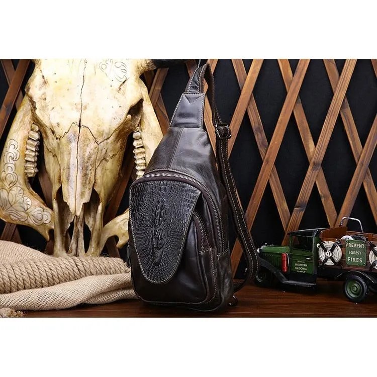 CrocoSoft Elegant Sling Messenger Bag