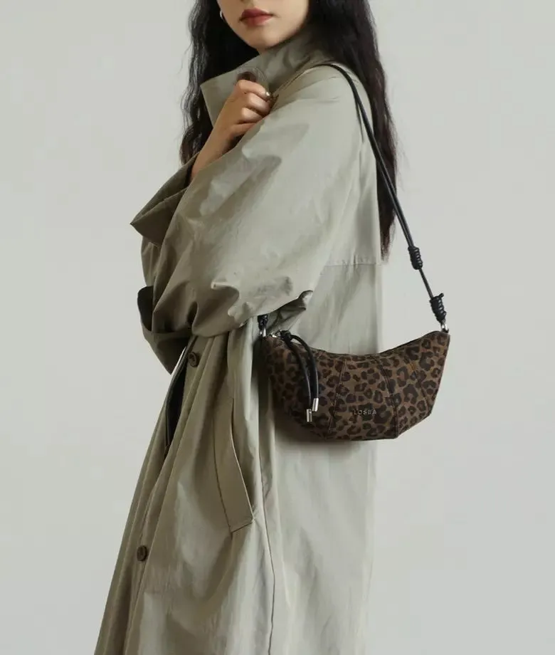 CROISSANT leopard print shoulder bag | New Arrival