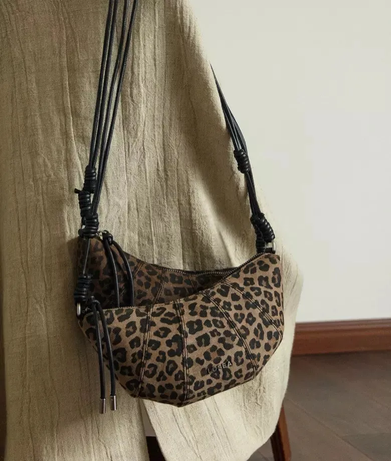 CROISSANT leopard print shoulder bag | New Arrival