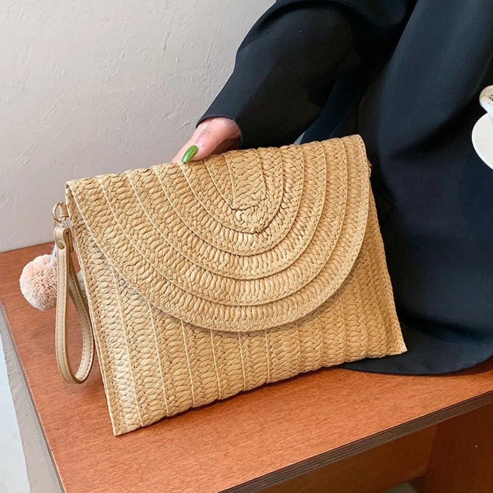 Crossbody Summer Straw Bag