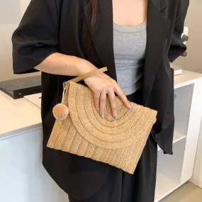 Crossbody Summer Straw Bag