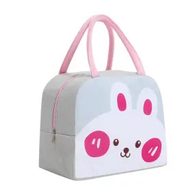 Cute insulated bunny lunch bag