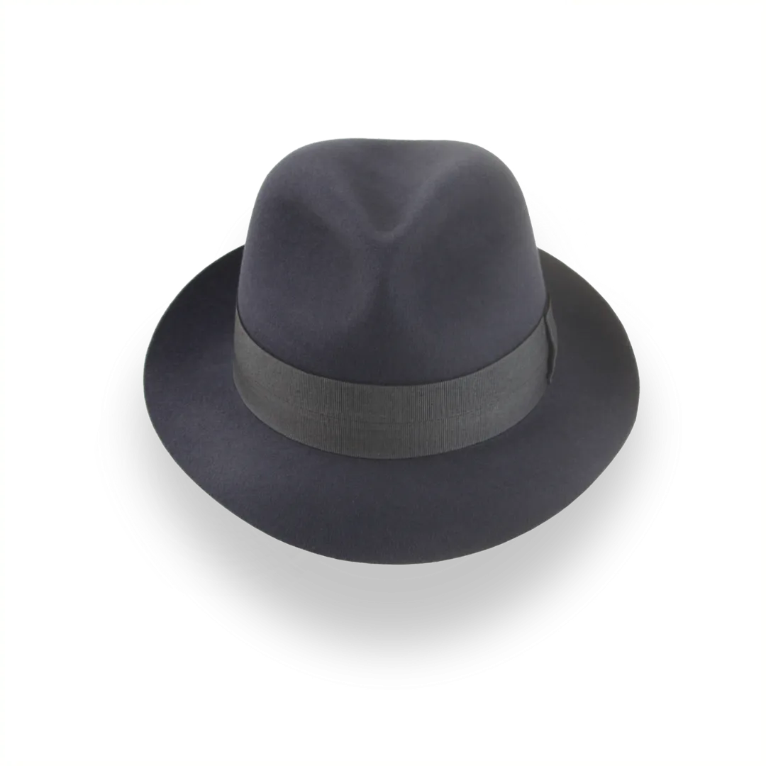 Dark Grey Trilby Hat For Men in Quality Fur Felt | The Last Looks