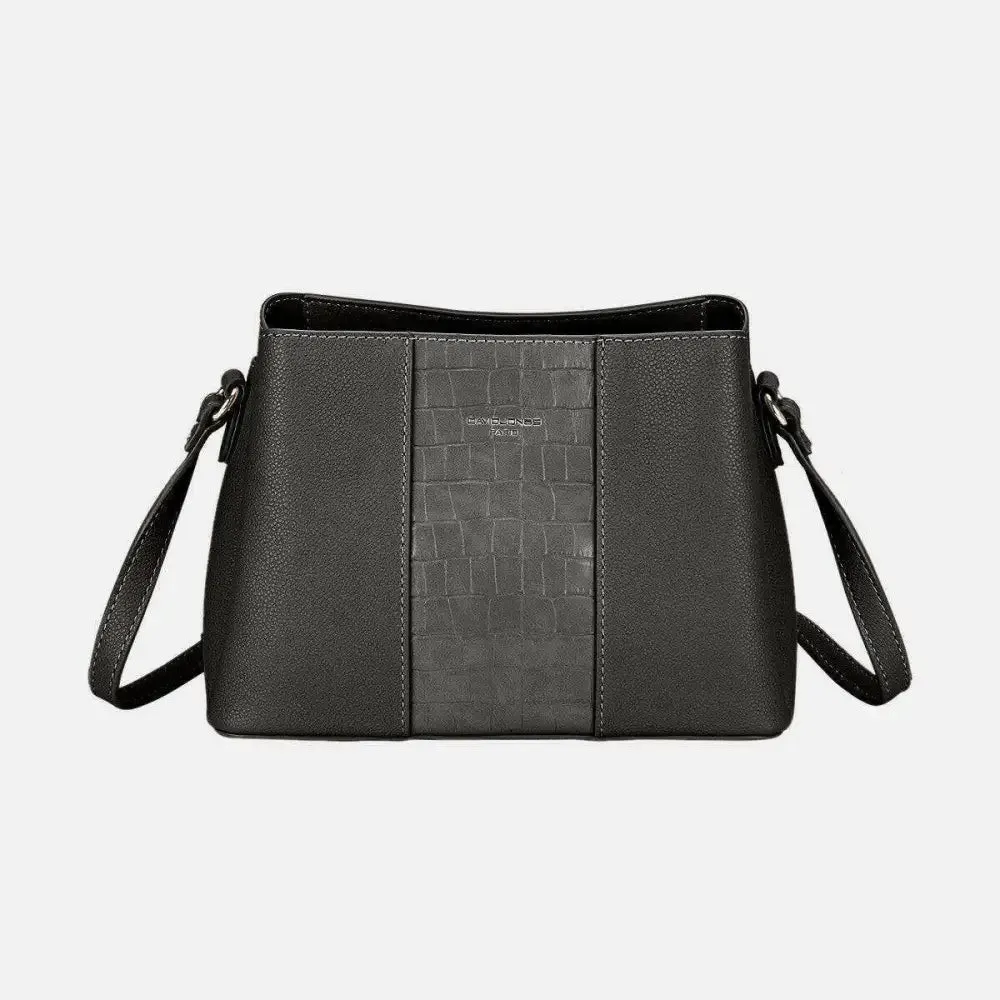 David Jones PU Leather Crossbody Bag in Luxurious Fashion for Women