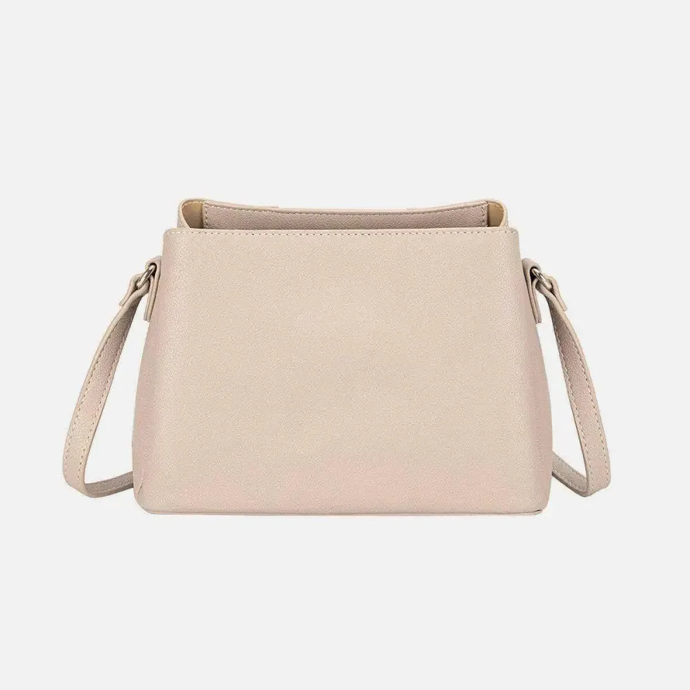 David Jones PU Leather Crossbody Bag in Luxurious Fashion for Women