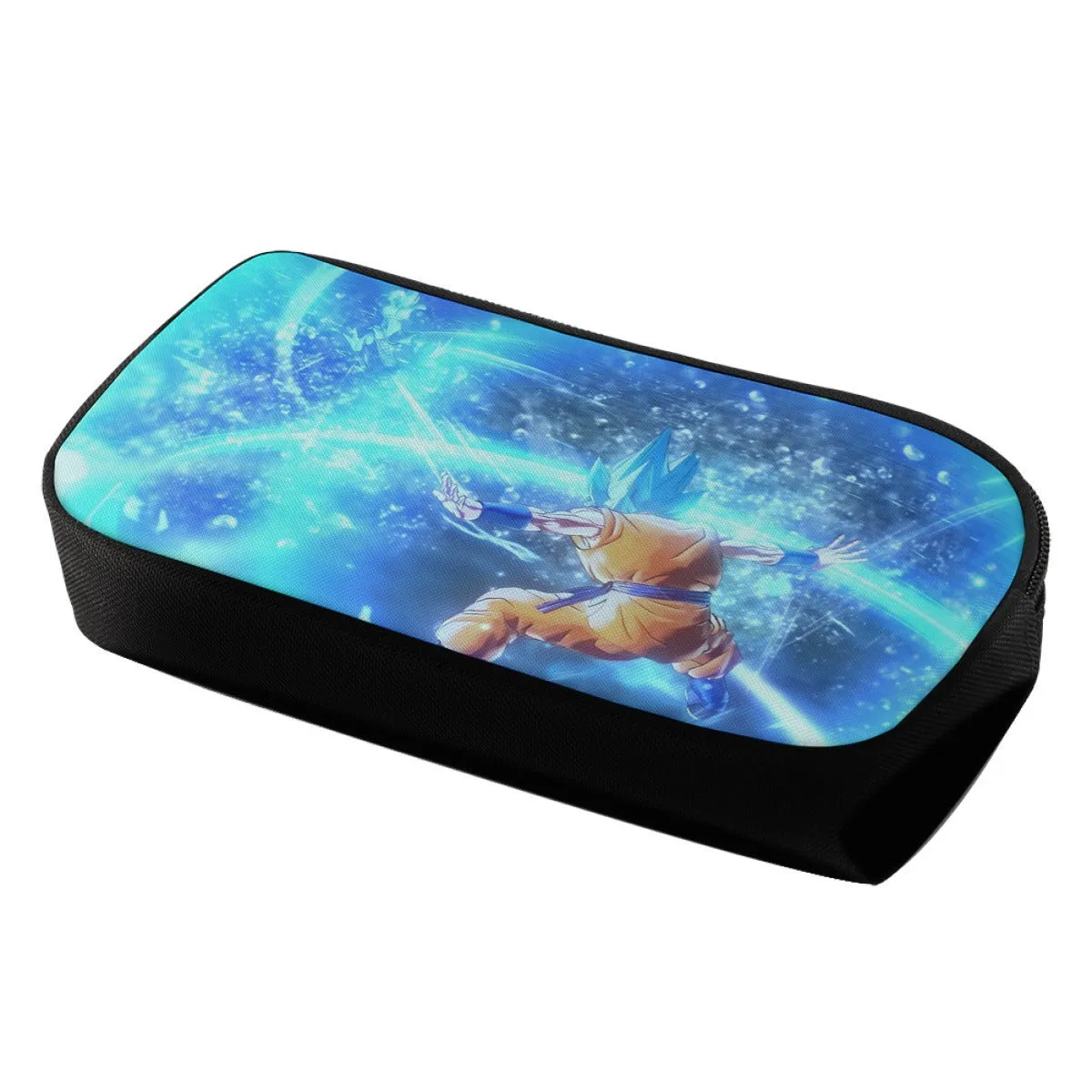 DBZ Goku SSGSS Saiyan God Blue Aura Blasting Streetwear Pencil Bag