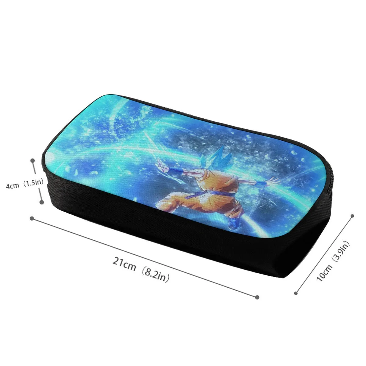 DBZ Goku SSGSS Saiyan God Blue Aura Blasting Streetwear Pencil Bag