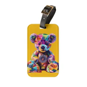 Diva Bear Yellow Luggage Tag