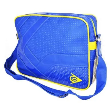 Dunlop Retro Messenger Flight Bag - Blue / Yellow cool design