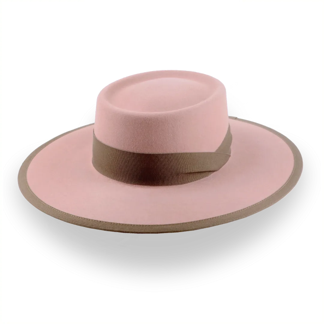 Dusty Pink Western Hat in Durable Fur Felt | The Baron