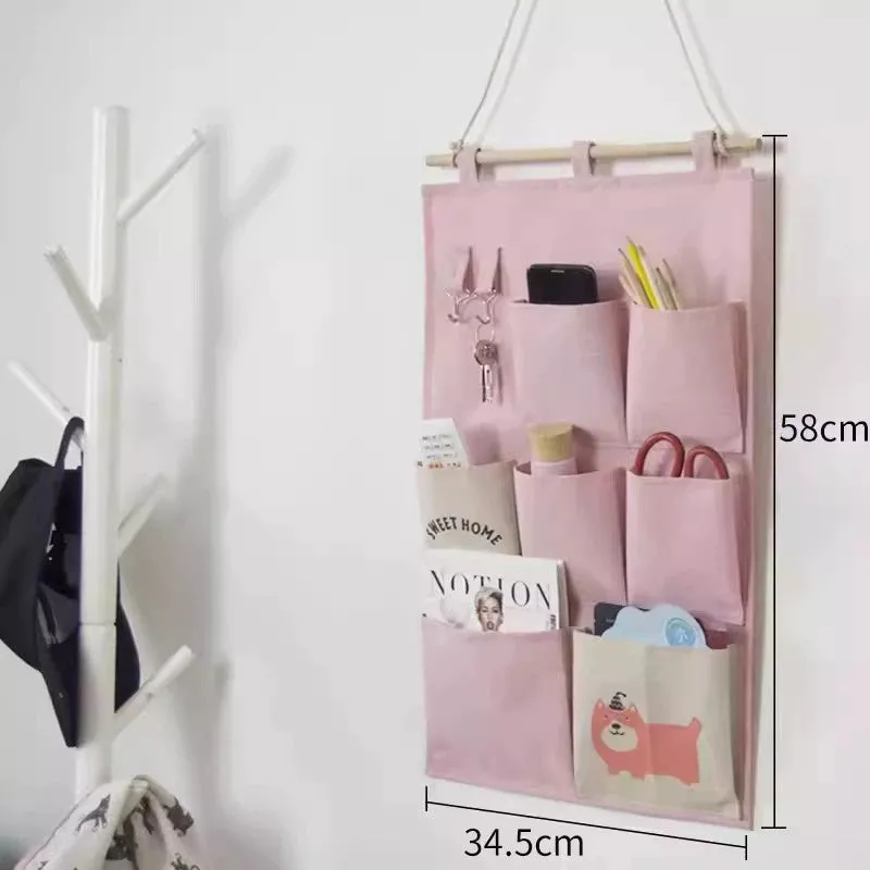 Elegant Fabric Wall-Mounted Storage Organizer