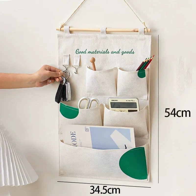 Elegant Fabric Wall-Mounted Storage Organizer