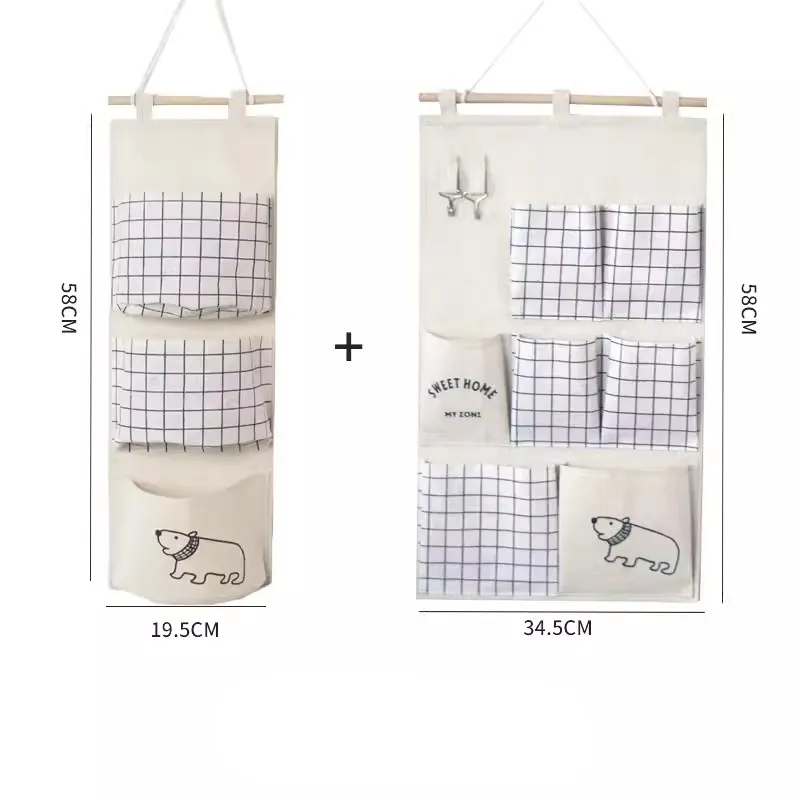 Elegant Fabric Wall-Mounted Storage Organizer