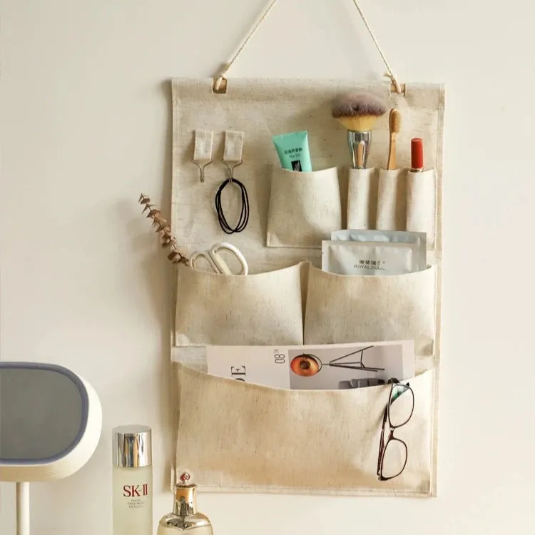 Elegant Fabric Wall-Mounted Storage Organizer