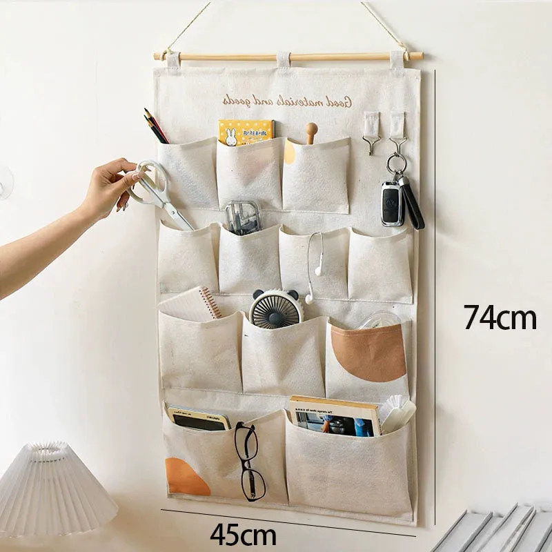 Elegant Fabric Wall-Mounted Storage Organizer