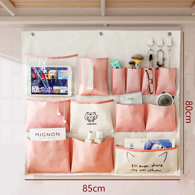 Elegant Fabric Wall-Mounted Storage Organizer