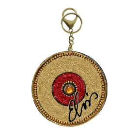 Elvis Golden Record Coin Purse Key Fob