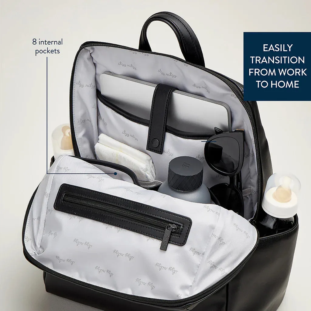 Eras Black Backpack Diaper Bag