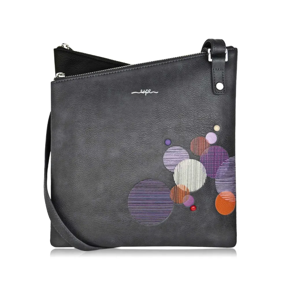 Espe Cosmos Grey Messenger Bag (Women's)