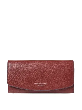 Essential wallet in Merlot pebble