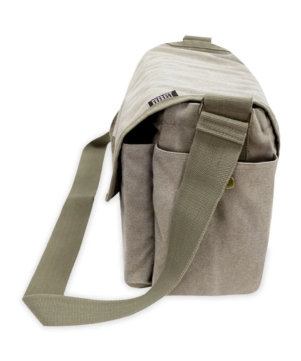 Everest Large Canvas Messenger Bag