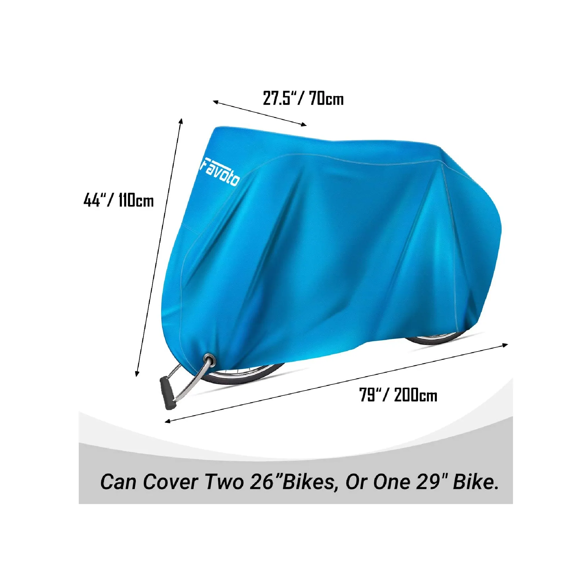 Favoto Waterproof Oxford Windproof Outdoor Bike Cover