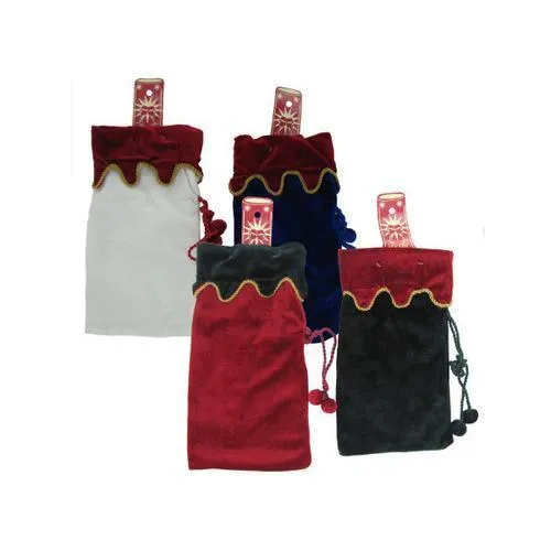 Felt bottle bag assorted colors ( Case of 48 )