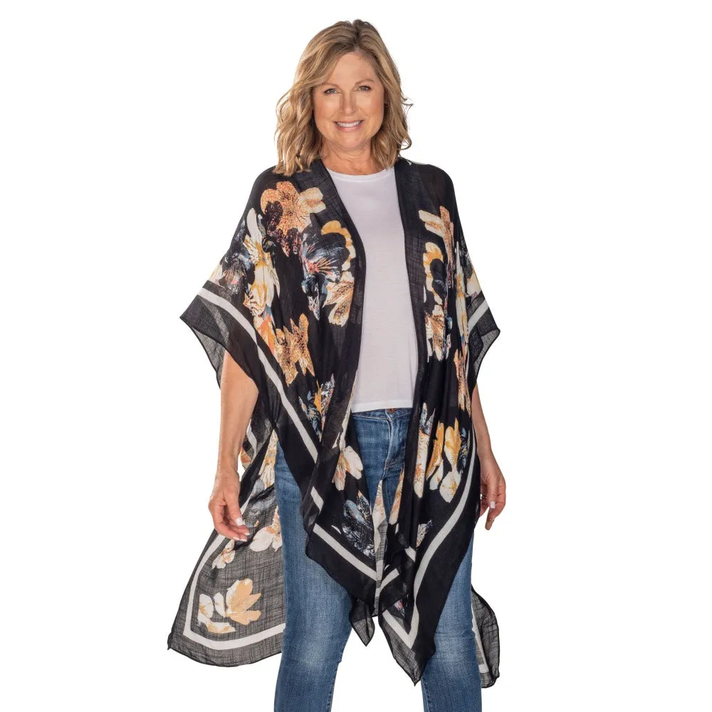 Floral Kaleidoscope Viscose Topper