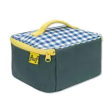 Fluf Square Lunch Bag Blue Gingham