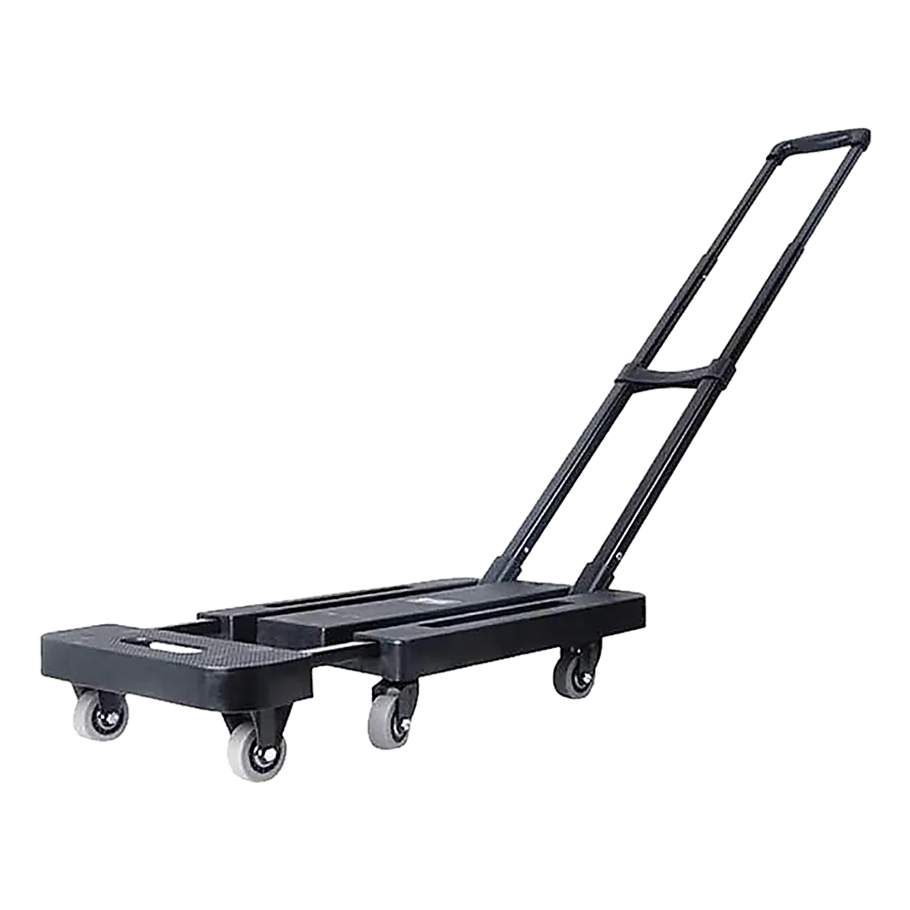 Foldable Flatbed Trolley Cart, 360° Wheels, 200Kg Load