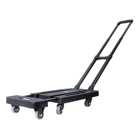 Foldable Flatbed Trolley Cart, 360° Wheels, 200Kg Load