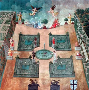 French School, (17th Century), An Allegorical Garden