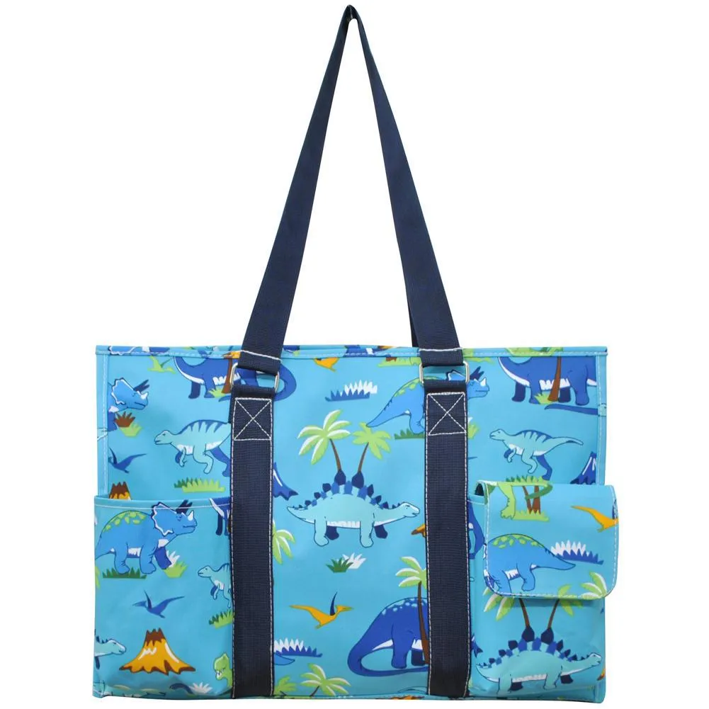 Friendly Dinosaur NGIL Zippered Caddy Large Organizer Tote Bag