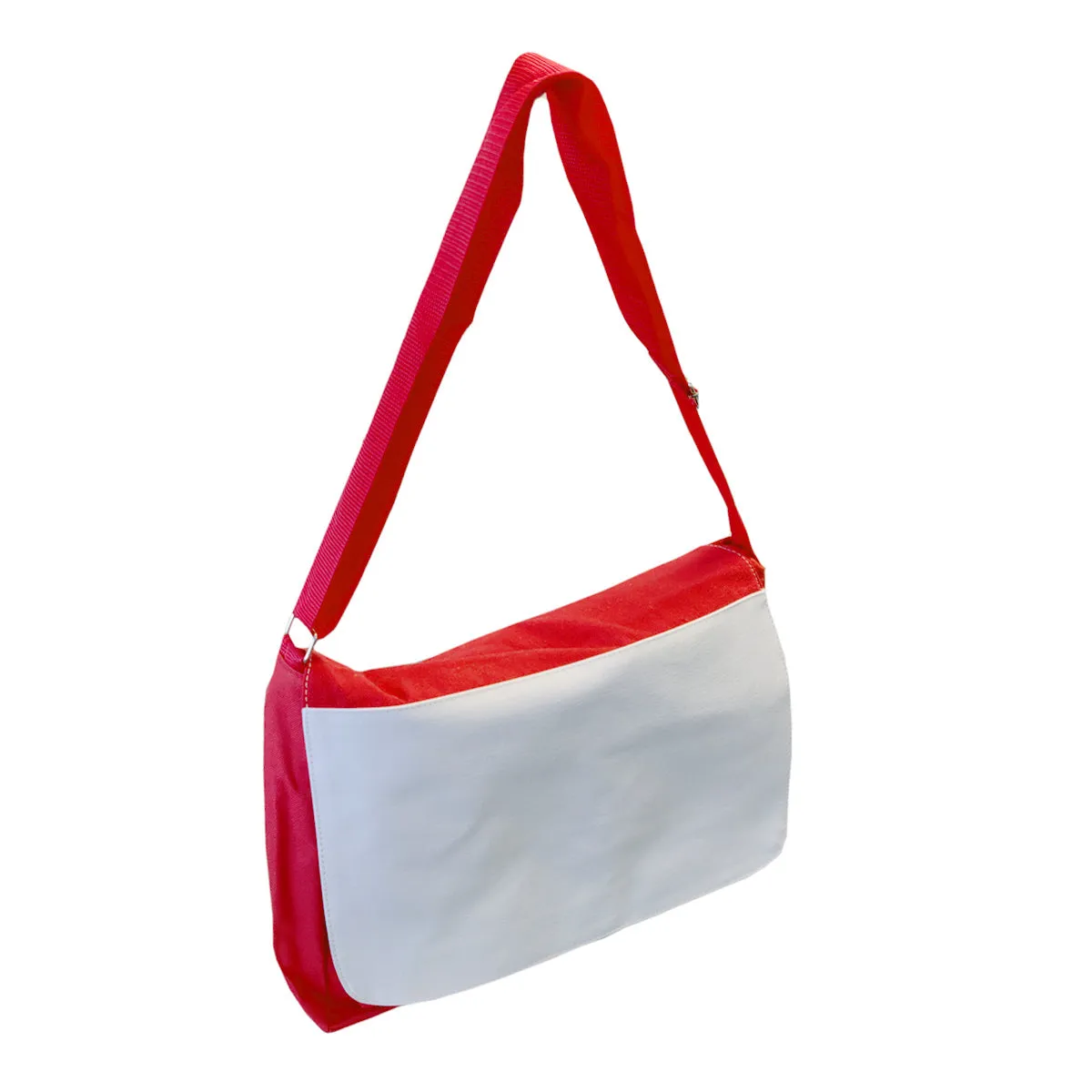 FULL CARTON - 25 x LARGE SHOULDER BAGS with POCKETS - 38cm x 30cm - RED