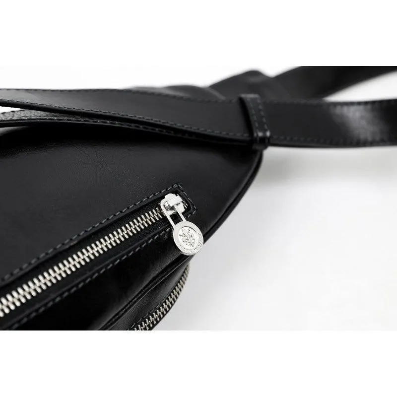 Full Grain Italian Leather Cross Body Bag - Catch-22