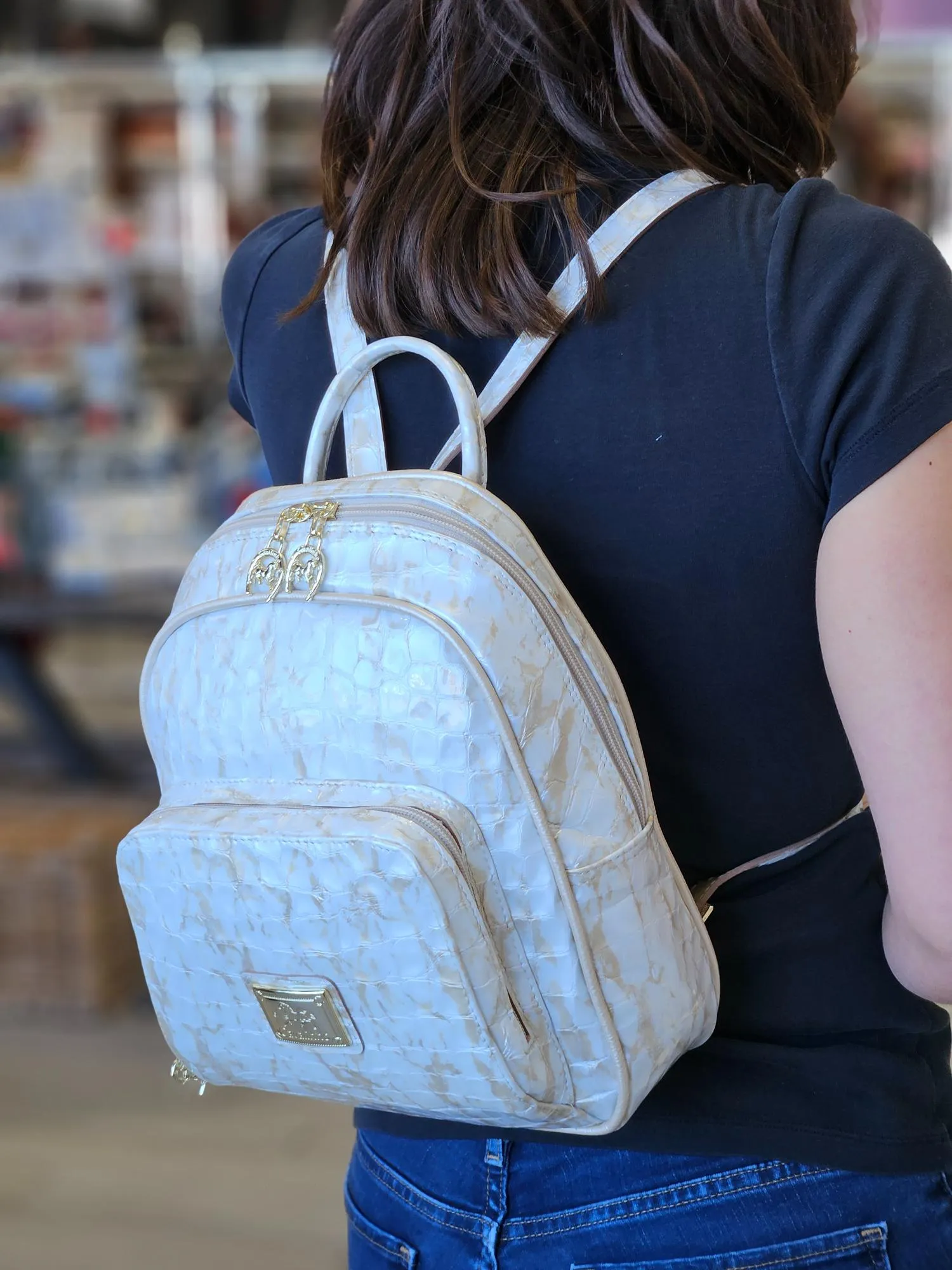 Gallop Patent Leather Backpack