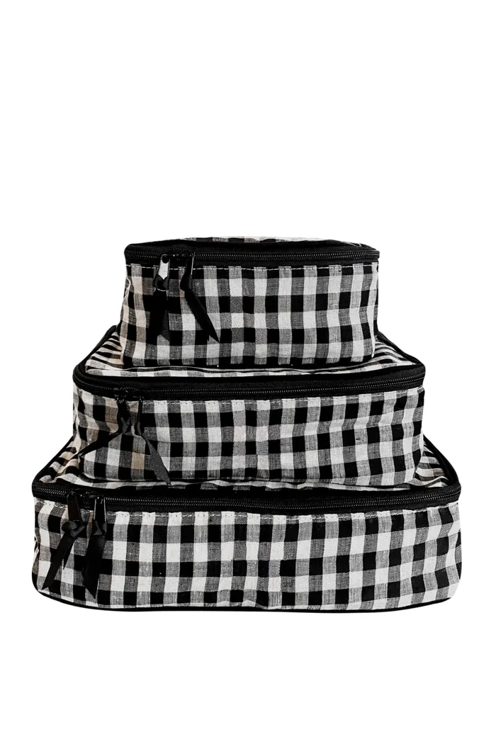 Gingham Packing Cubes