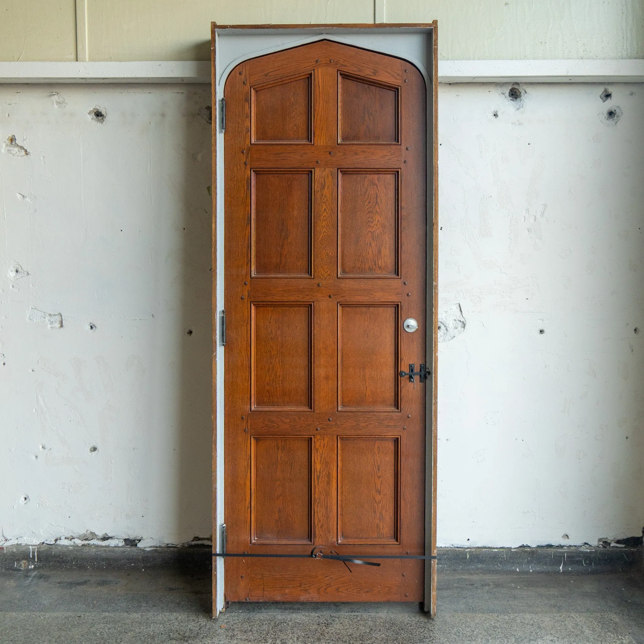 Handcarved Tudor Style Door