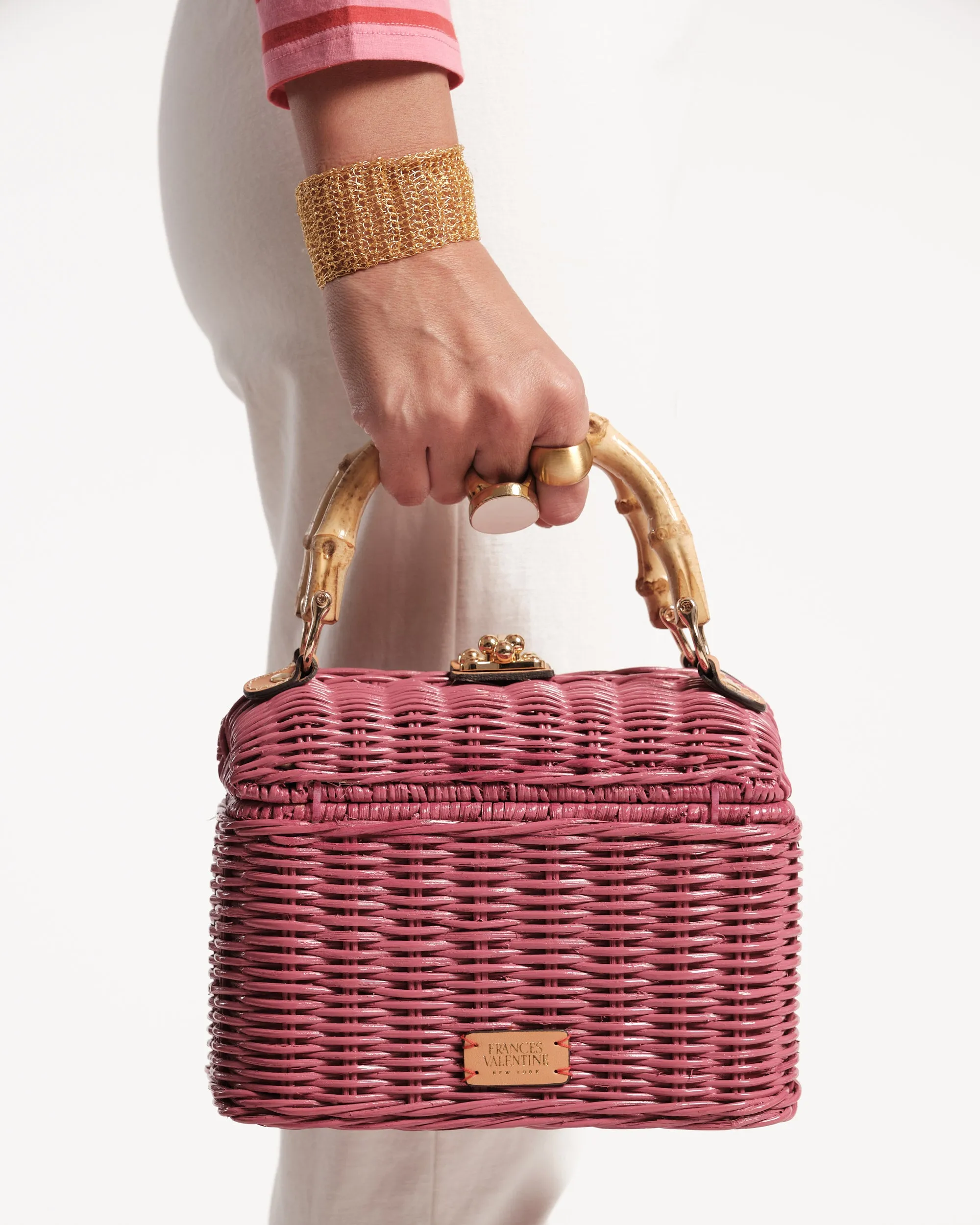 Hannah Lunchbox Wicker Pink