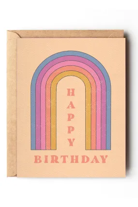 Happy Birthday Rainbow Card